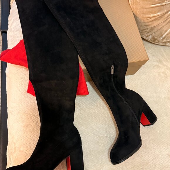 Suede Over the knee Boot - Mini Heel Dup3 LB - Picture 7 of 8